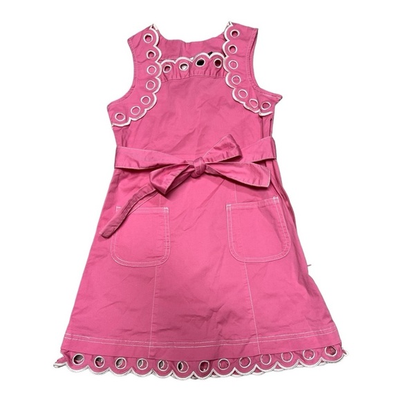 The Children’s Place Stretch Pink Scalloped Dress Size 8 - Picture 1 of 9